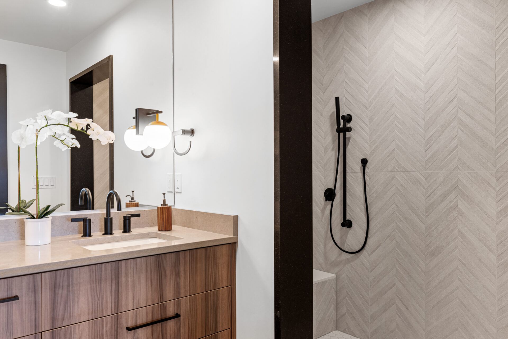 Finish Package B vanity and tile selections at The Henry luxury condos